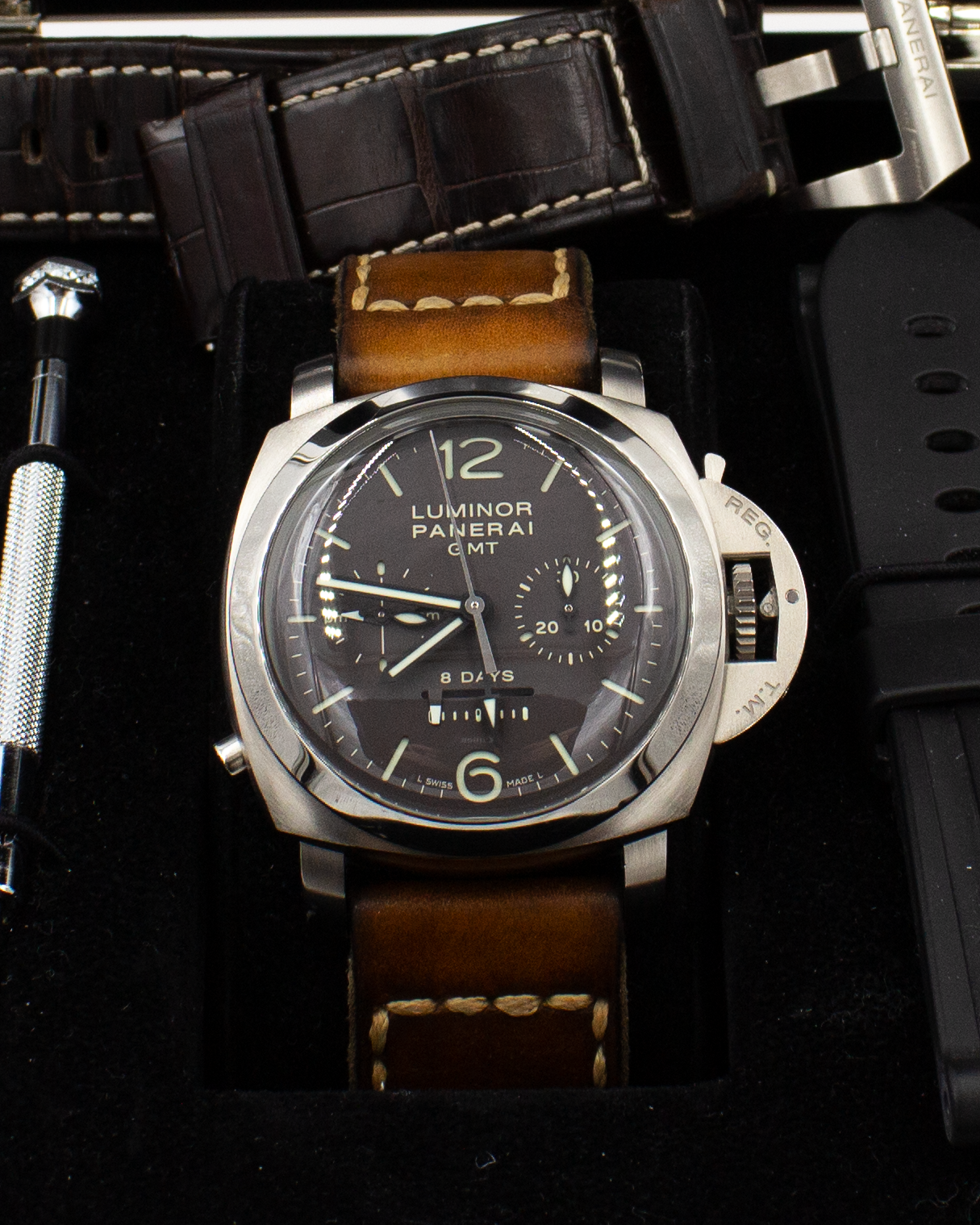 Panerai Luminor 1950 8 Days Chrono Monopulsante GMT – PAM00311 – Full Set