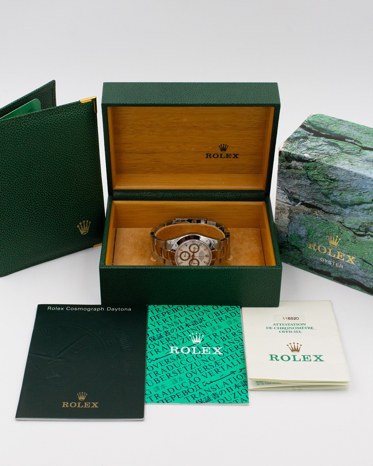 Rolex Daytona Chronograph "P Series Panna Dial" 116520 – 2002 – Full Set