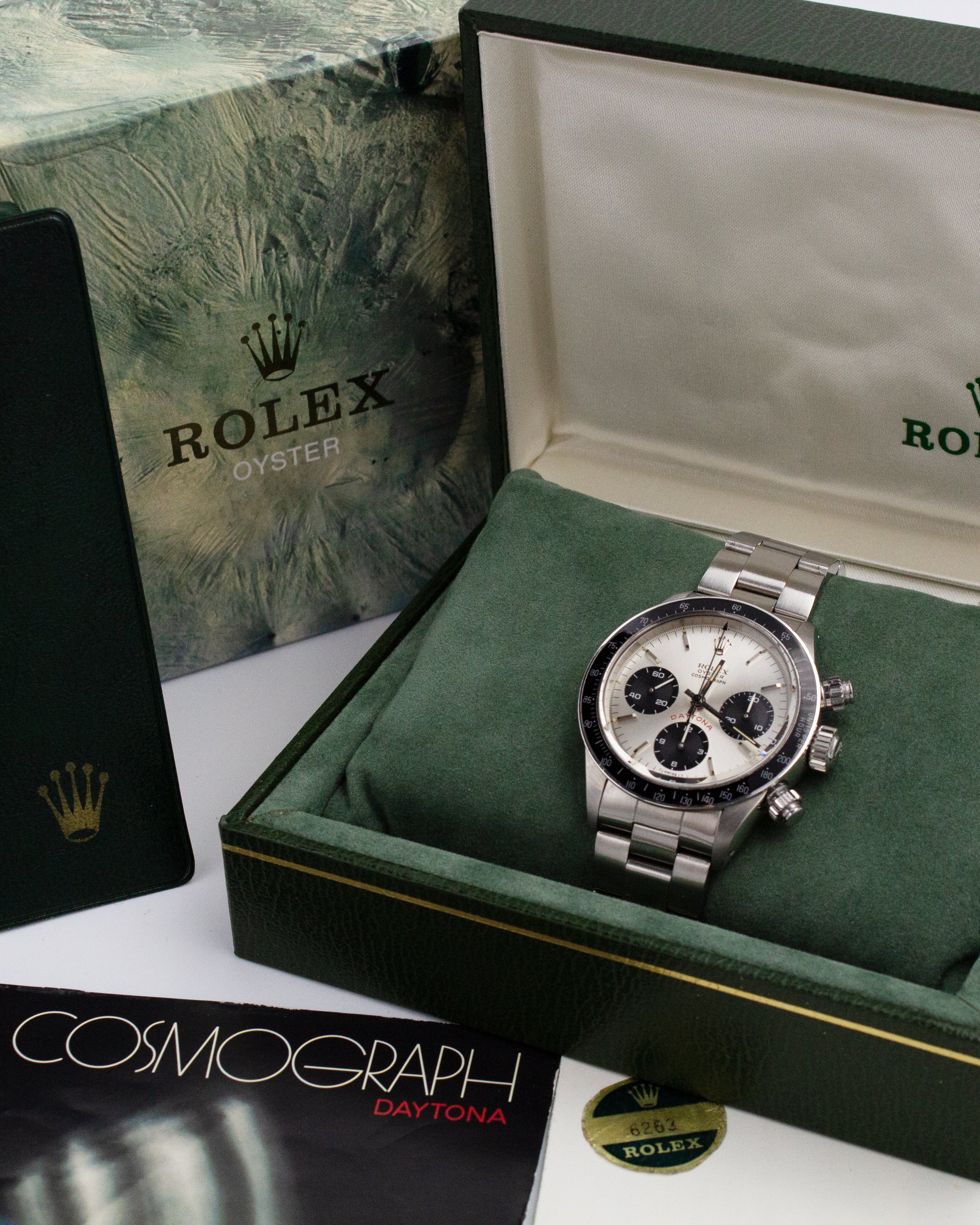 Rolex Daytona Chronograph 6263 – 1980/1981 – Full Set (ungelochte Papiere)