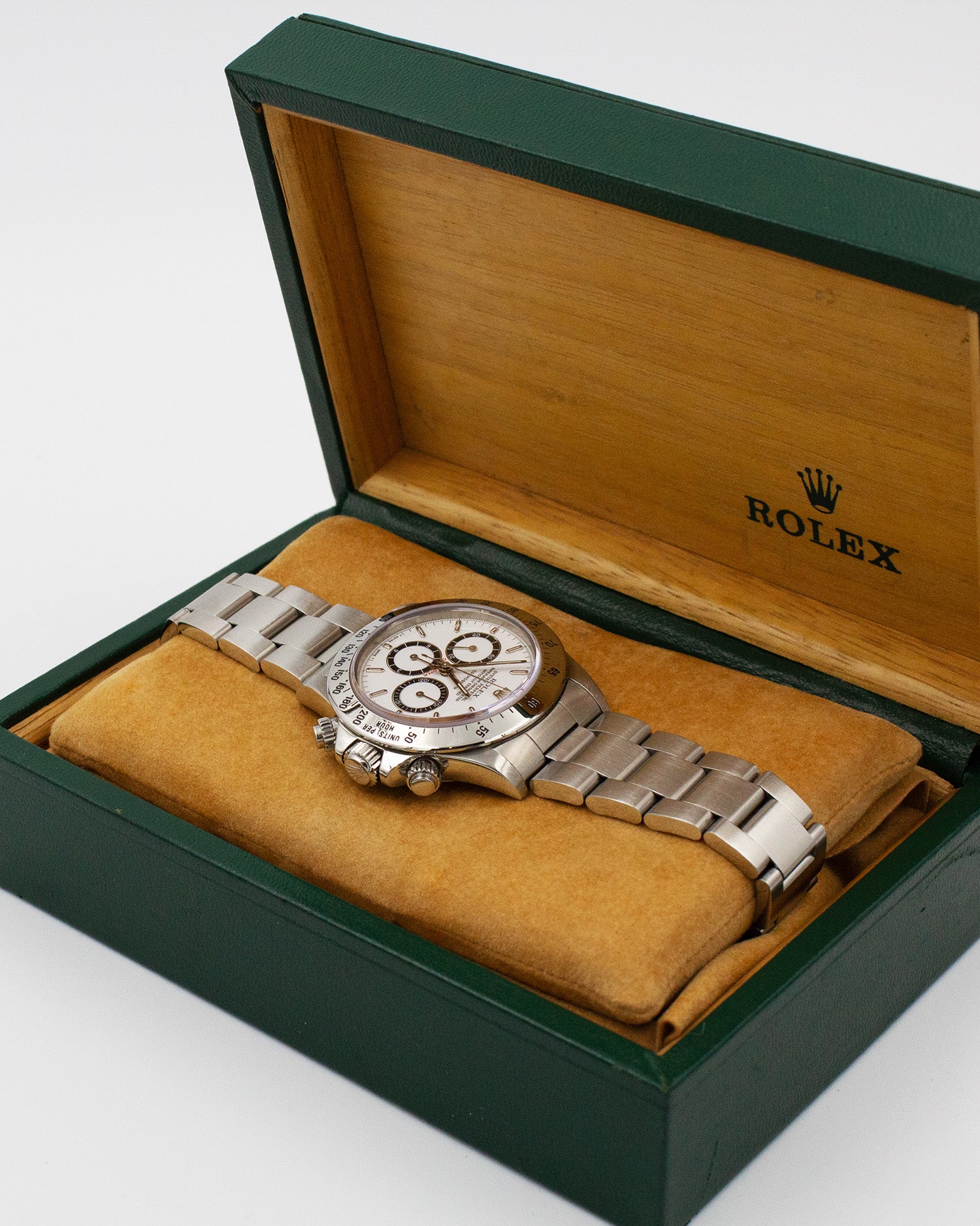 Rolex Daytona "Porcelain Dial, floating - R Series" 16520 – 1988 – Full Set