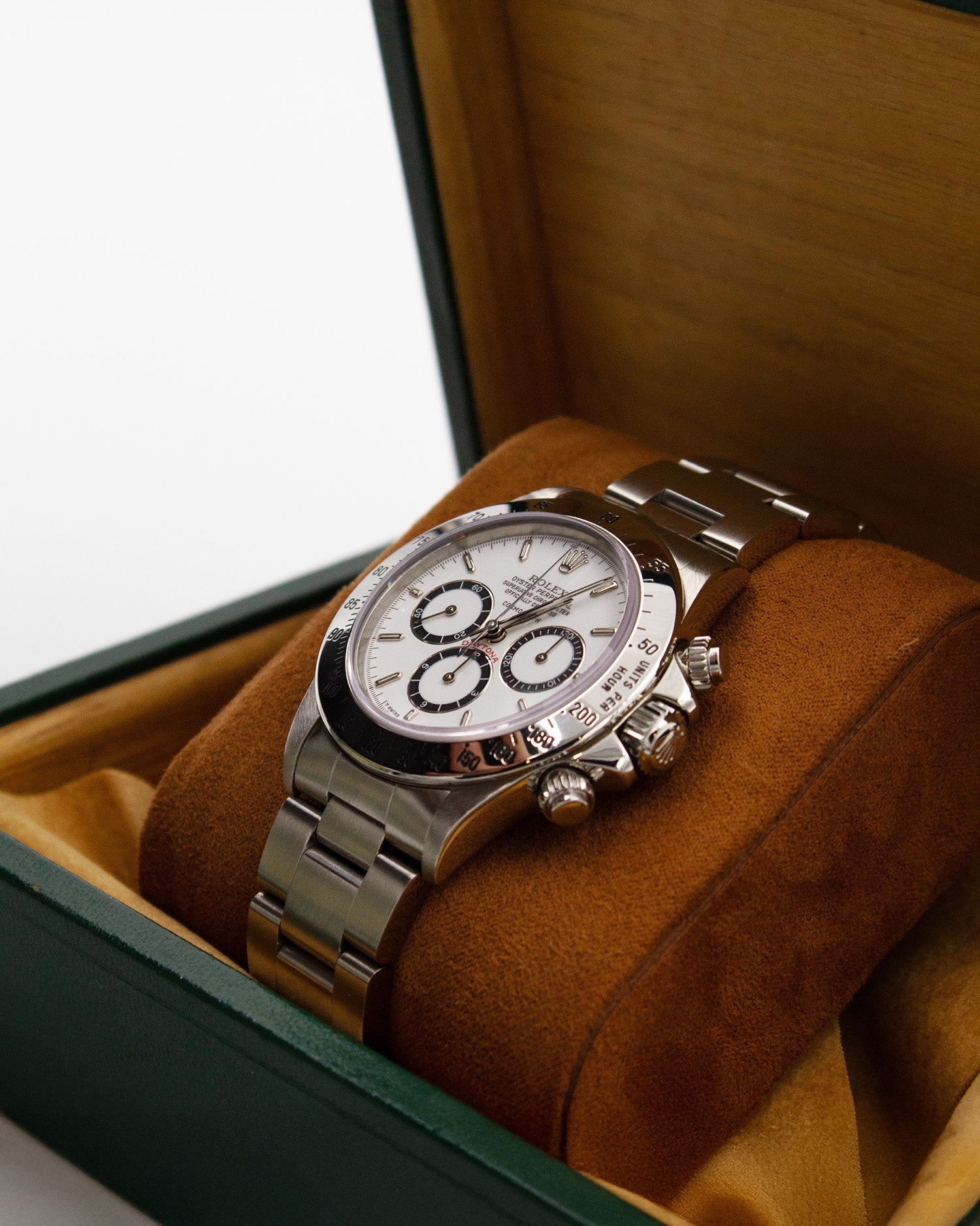 Rolex Daytona "Porcelain Dial, floating - R Series" 16520 – 1988 – Full Set