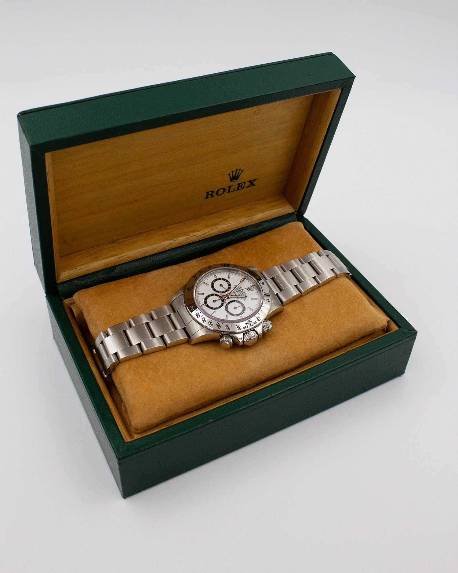 Rolex Daytona "Porcelain Dial, floating - R Series" 16520 – 1988 – Full Set