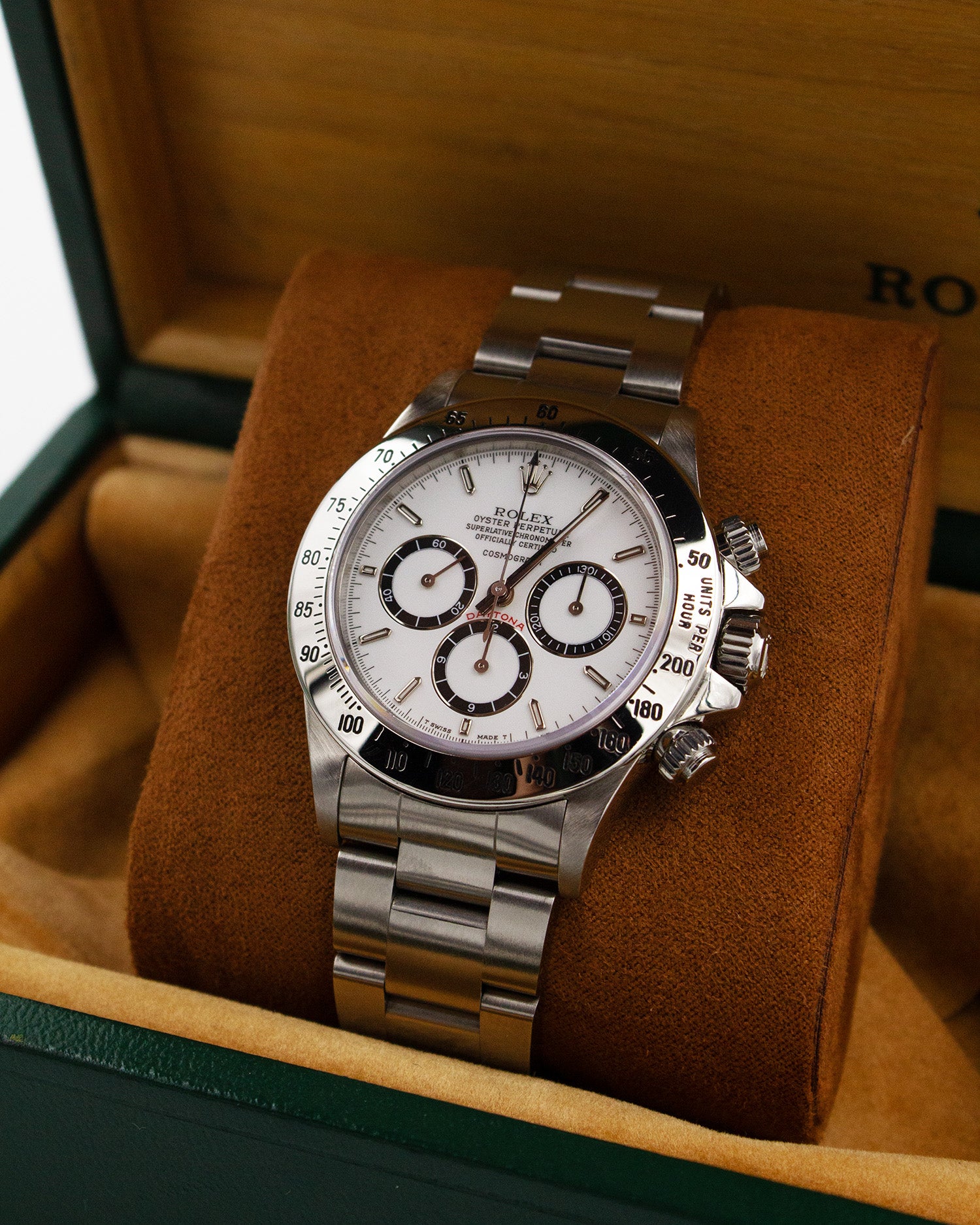 Rolex Daytona "Porcelain Dial, floating - R Series" 16520 – 1988 – Full Set