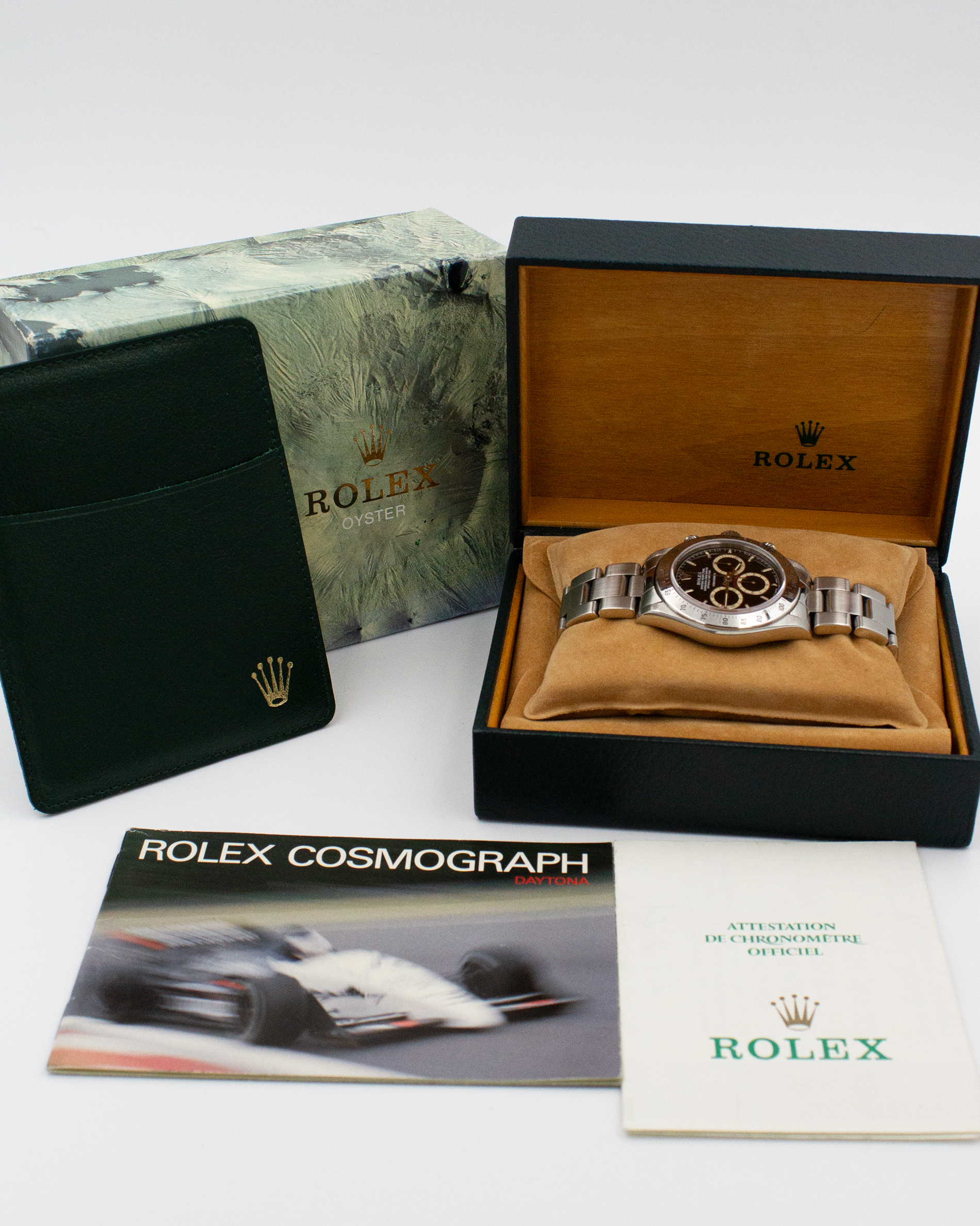 Rolex Daytona 16520 "floating dial" R-Series aus 1988 im Full Set (Box und Papiere)