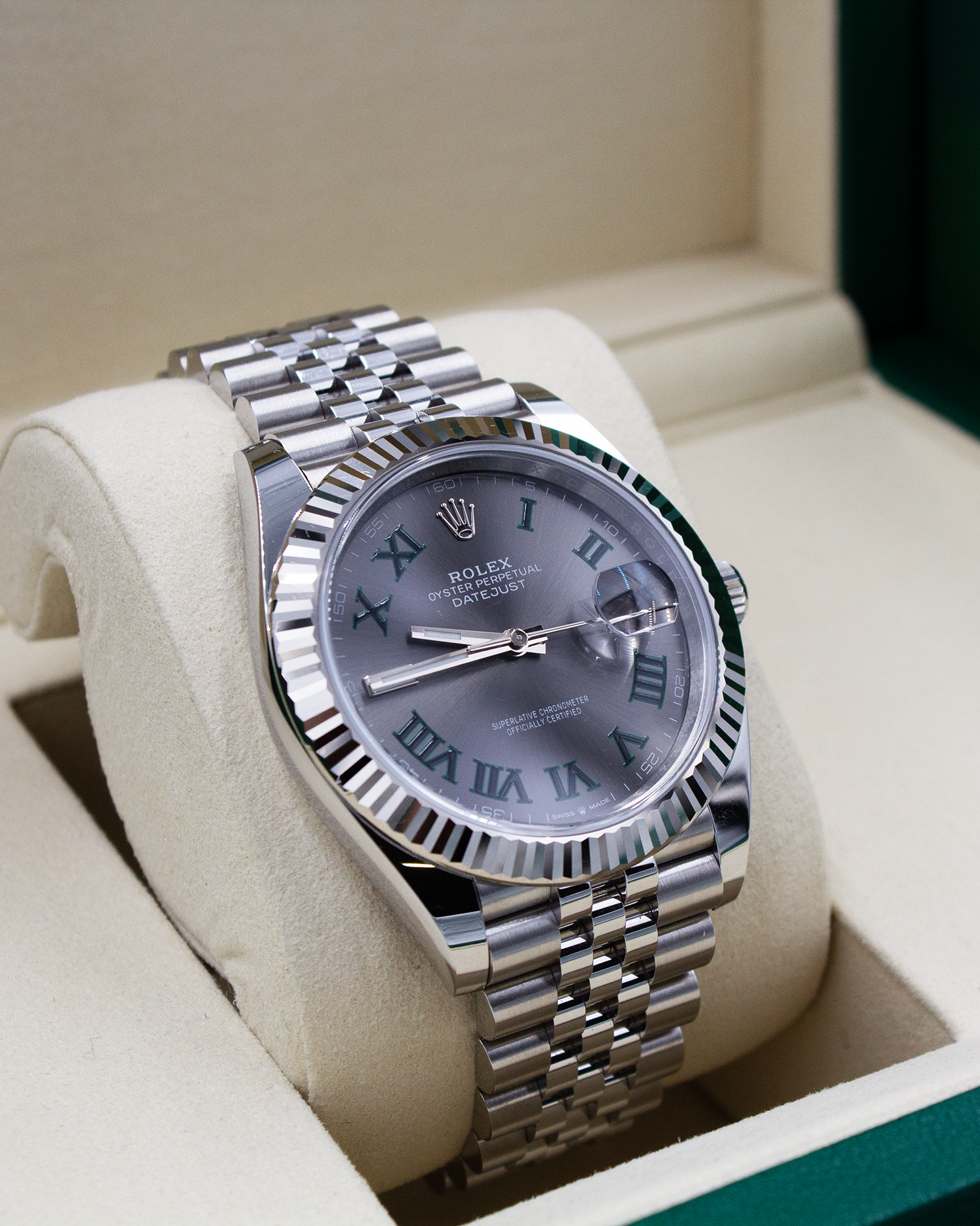 Rolex Datejust 41 "Wimbledon" 126334 – 04/2025, Neu & ungetragen – Full Set