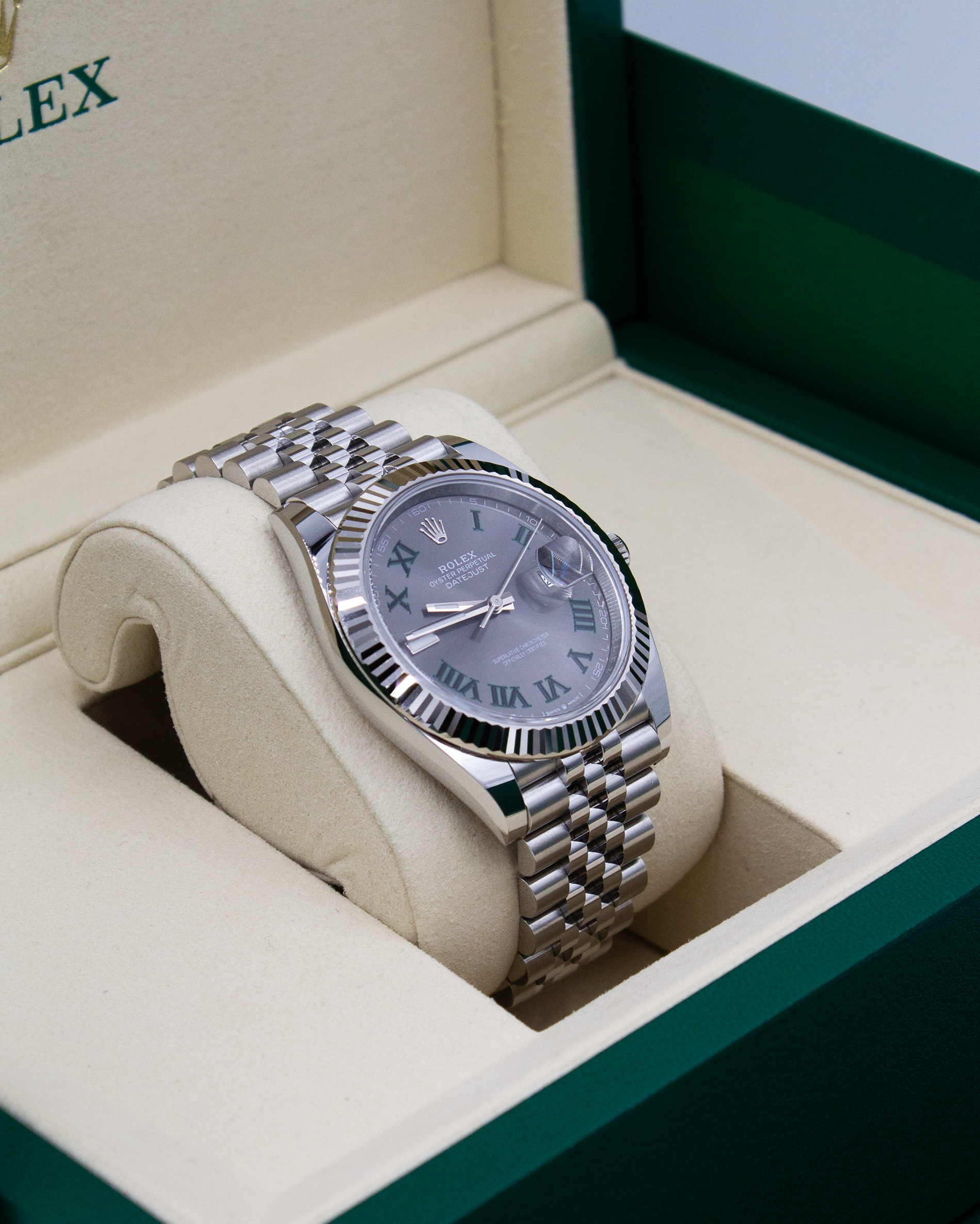 Rolex Datejust 41 "Wimbledon" 126334 – 04/2025, Neu & ungetragen – Full Set