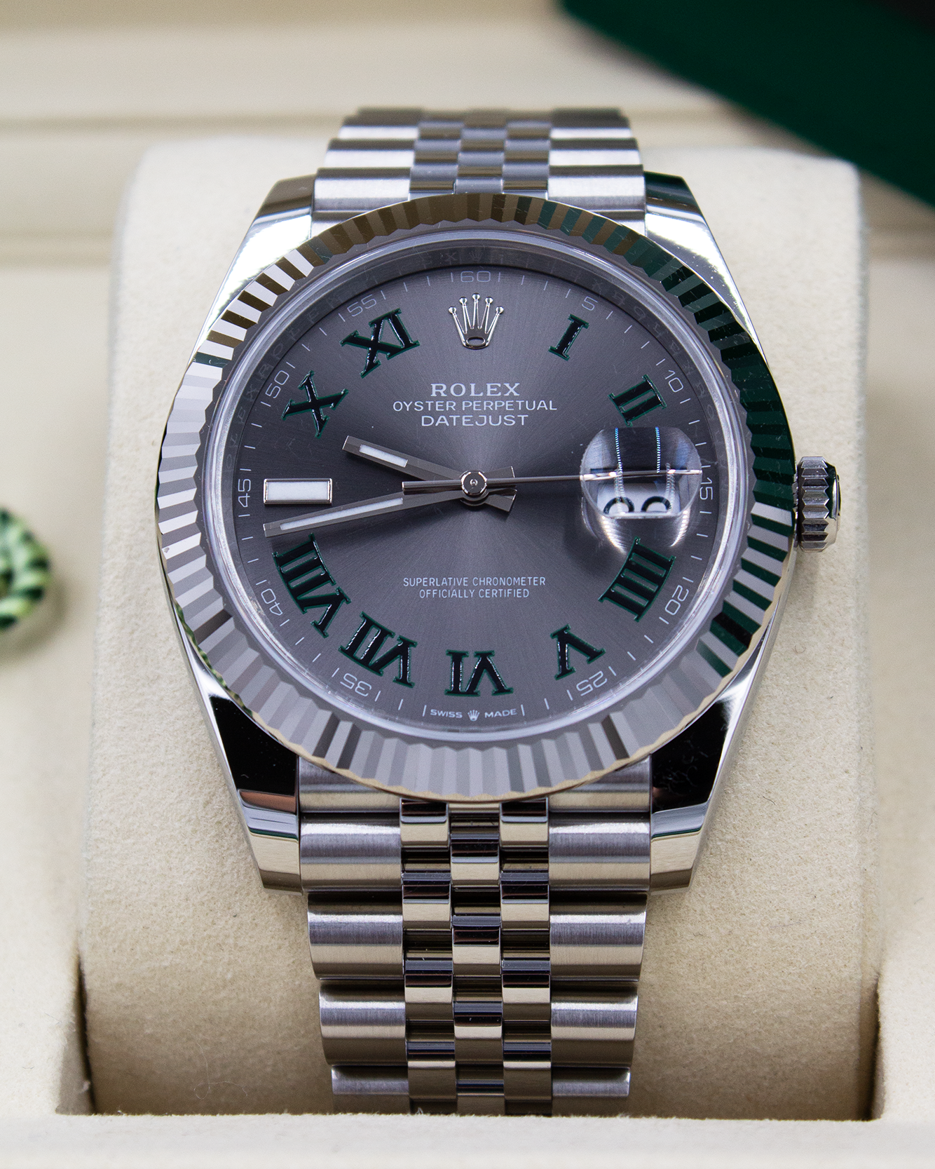 Rolex Datejust 41 "Wimbledon" 126334 – 04/2025, Neu & ungetragen – Full Set