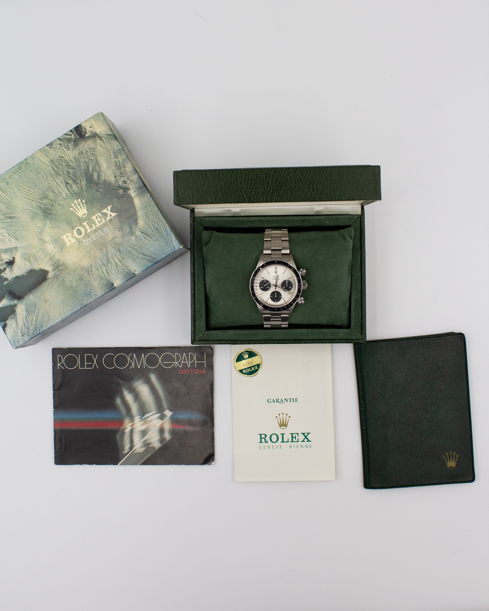 Rolex Daytona Chronograph 6263 – 1980/1981 – Full Set (ungelochte Papiere)
