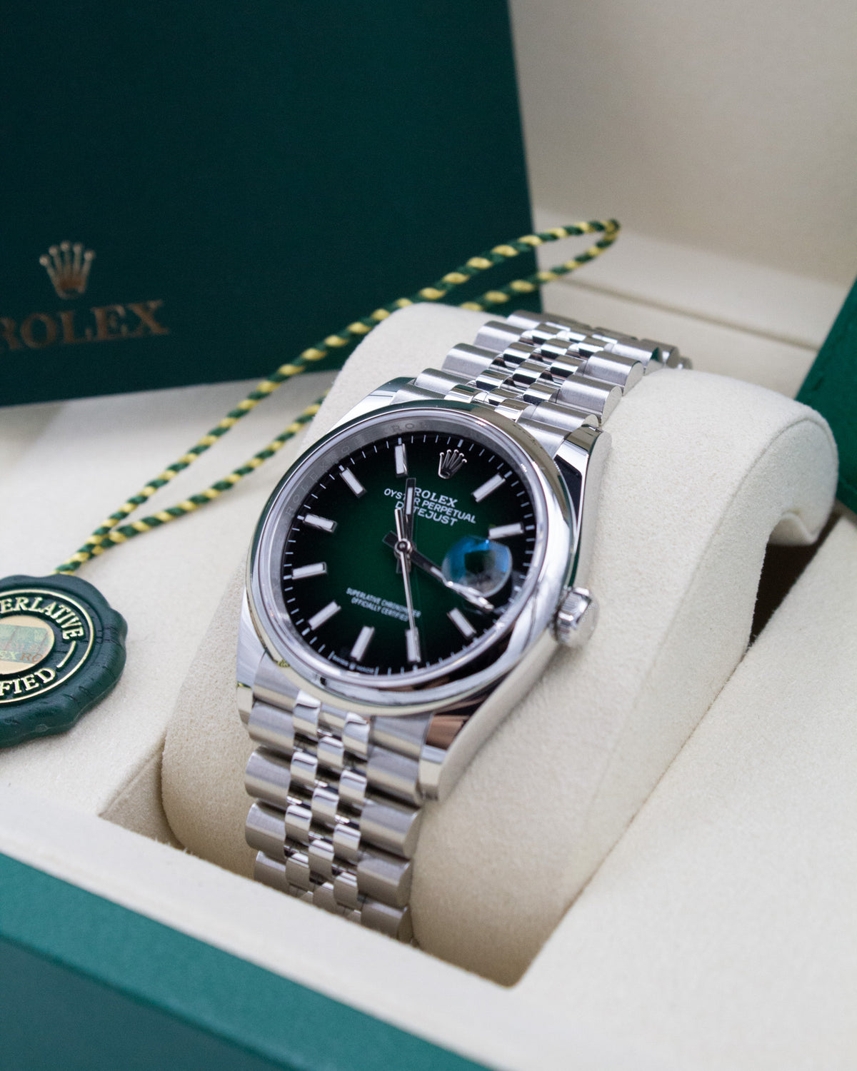 Rolex Datejust 36 Green Ombré – 126200 – NEU – 2026