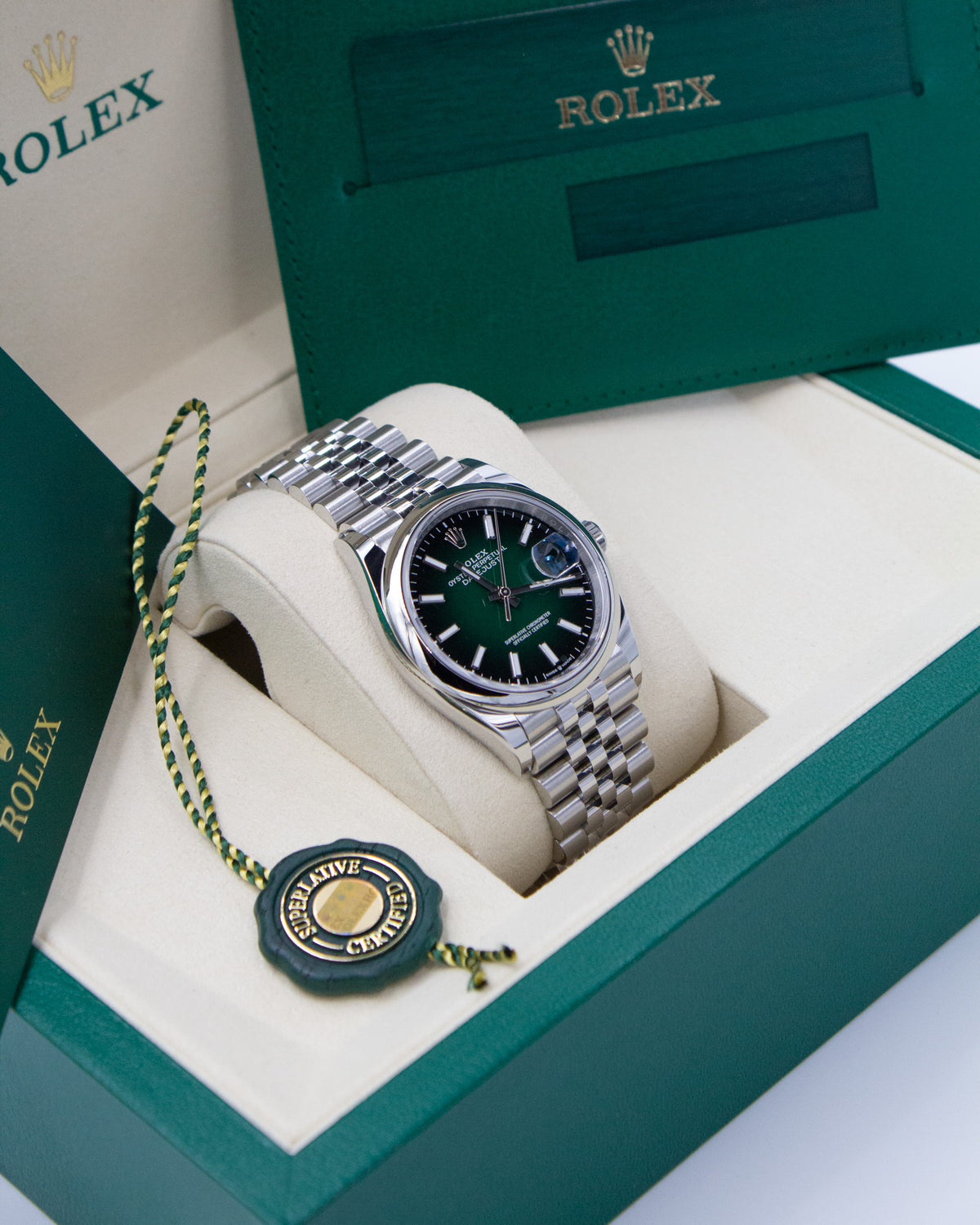 Rolex Datejust 36 Green Ombré – 126200 – NEU – 2026