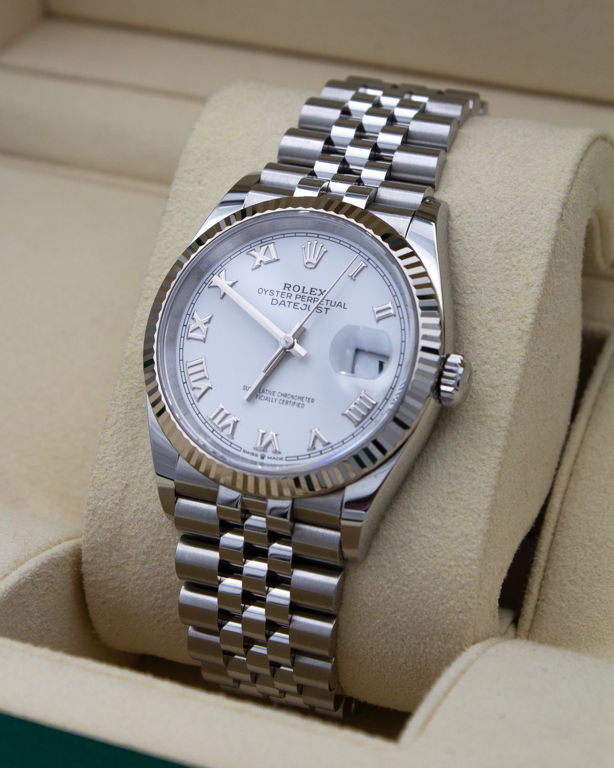 Rolex Datejust 36 White Roman Dial – 126234 – 04/2022