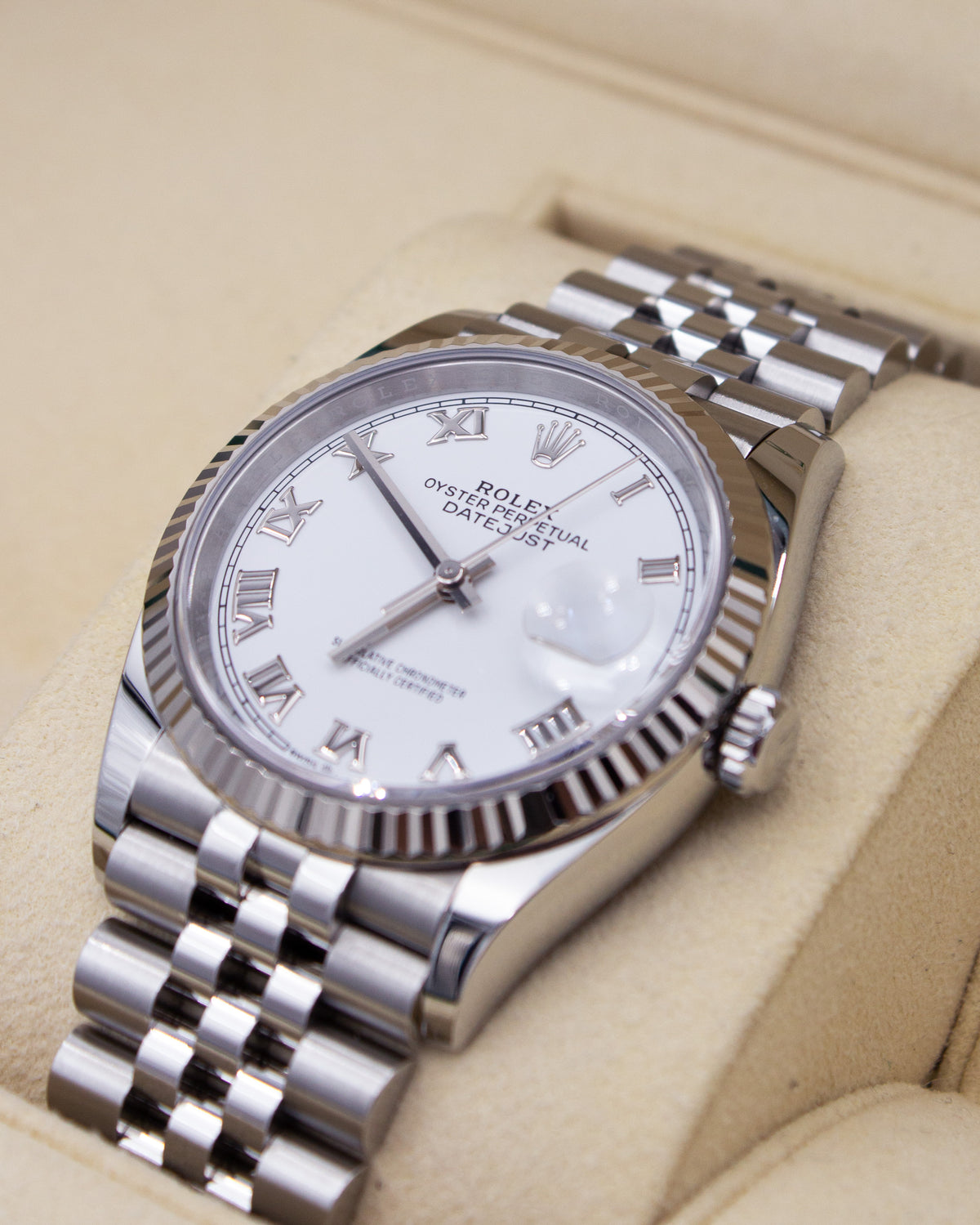 Rolex Datejust 36 White Roman Dial – 126234 – 04/2022