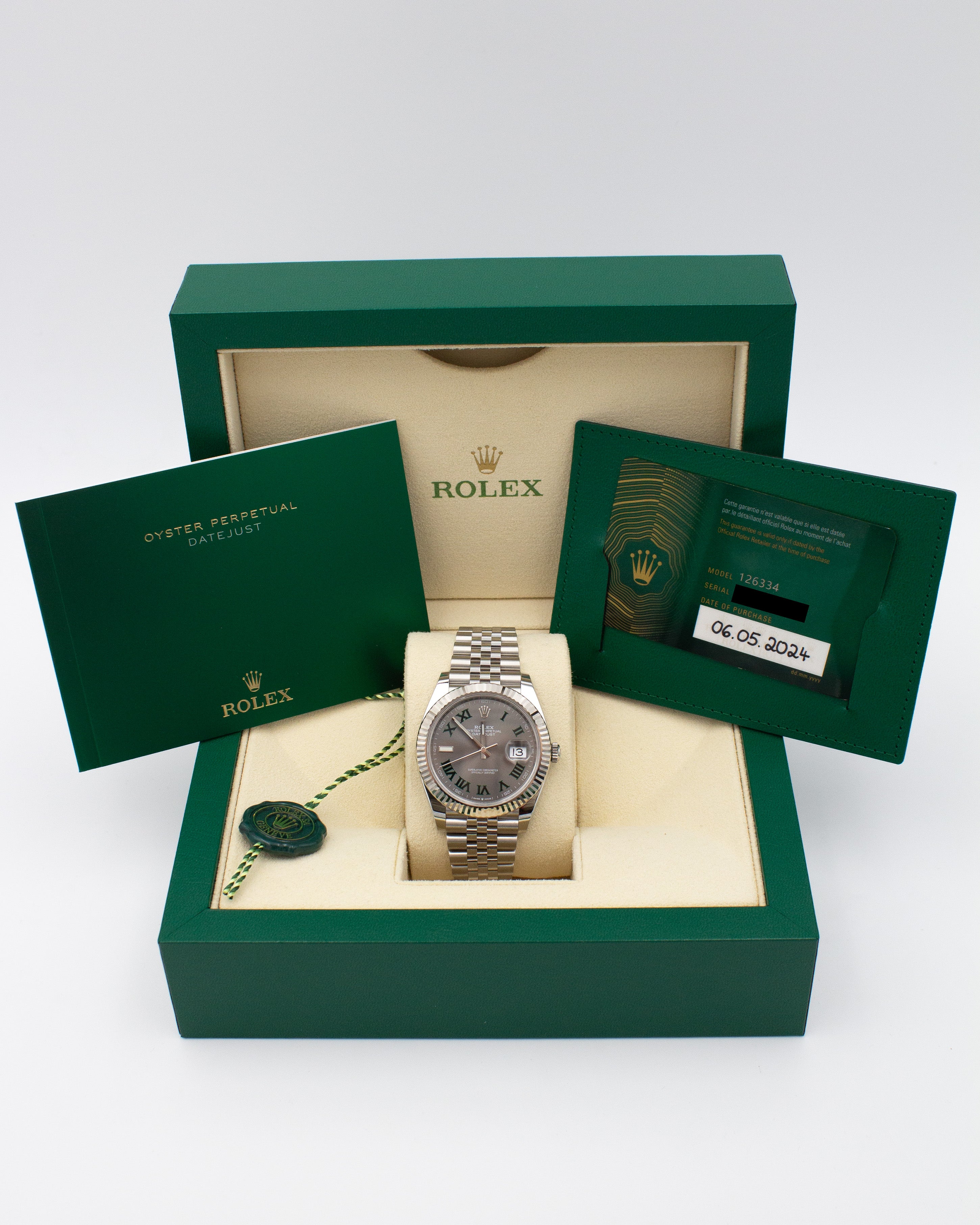 Rolex Datejust "Wimbledon" 126334 – 2024 – Fullset